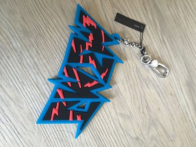 『安閣精品』全新真品MBMJ Marc by Marc Jacobs 藍色 橡膠 吊飾 鑰匙圈