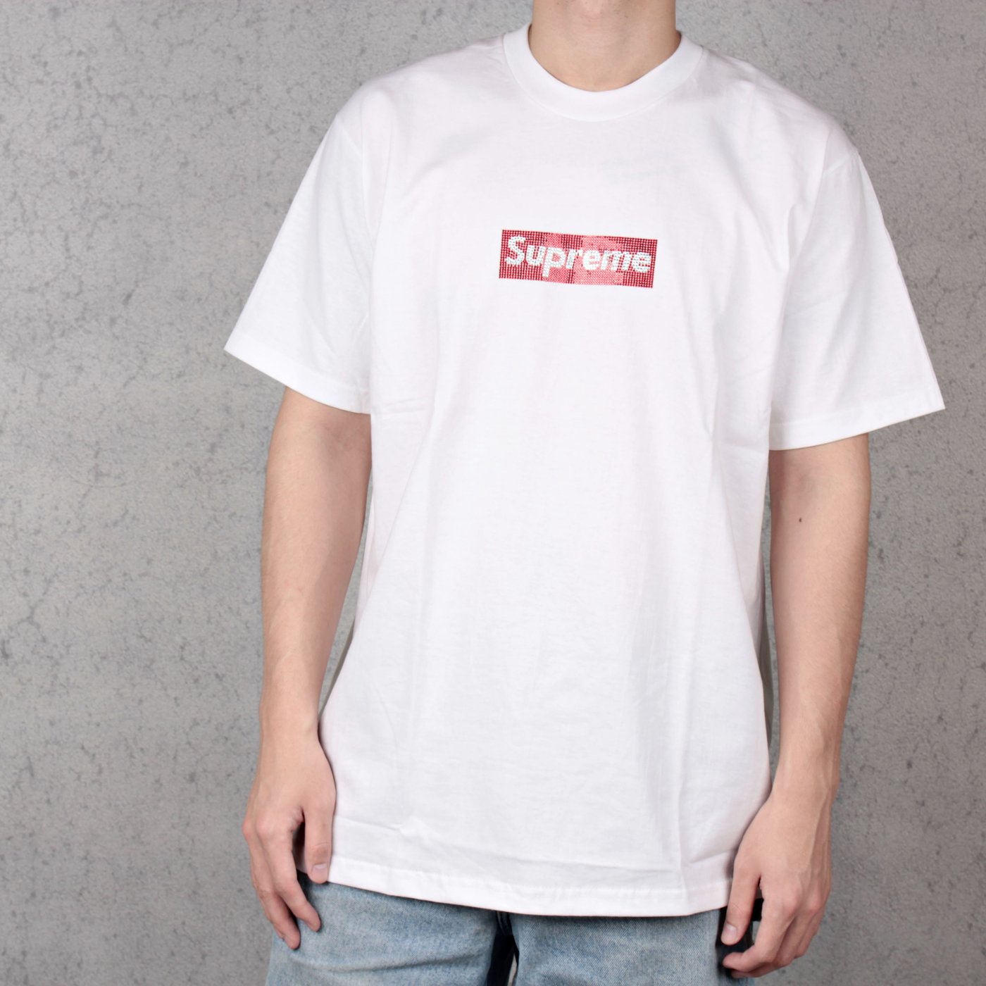 HYDRA】Supreme Swarovski Box Logo Tee 施華洛世奇水晶水鑽短T