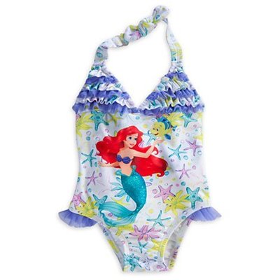 【安琪拉 美國童裝】Disney Store 美國迪士尼小美人魚公主海星連身泳裝泳衣