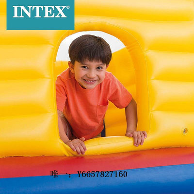 彈跳床INTEX蹦蹦床兒童跳跳床家用折疊充氣樂園城堡室內彈跳床玩具蹦蹦床