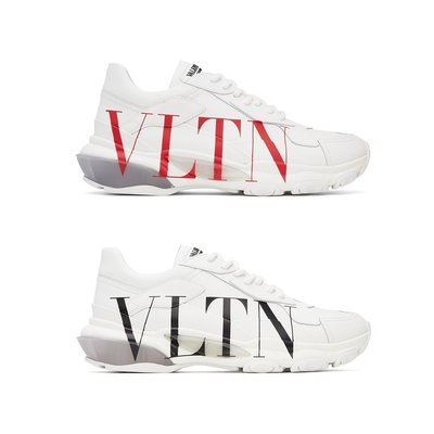 [全新真品代購-S/S22 SALE!] VALENTINO VLTN 白色皮革 老爹鞋 / 休閒鞋