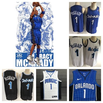 NBA NBA Orlando Magic 奧蘭多魔術隊 #1 Tracy McGrady特雷西·麥克格雷迪 籃球衣服無袖球衣