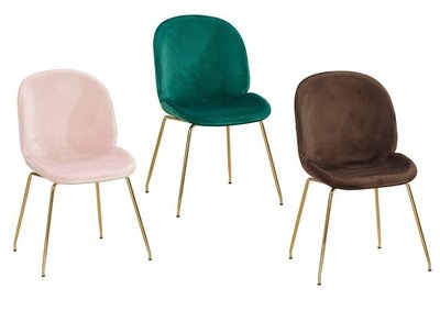 【DH】商品貨號G1063-6商品名稱《溫妮莎》餐椅 (圖一)備有粉布/綠布/咖啡布三色可選.台灣製.主要地區免運費