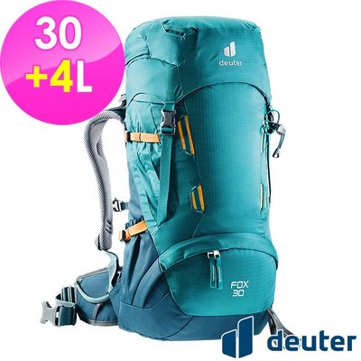 (登山屋) deuter 德國FOX拔熱登山背包/登山背包/青少年款35+4L(3611121 湖藍/藍 )