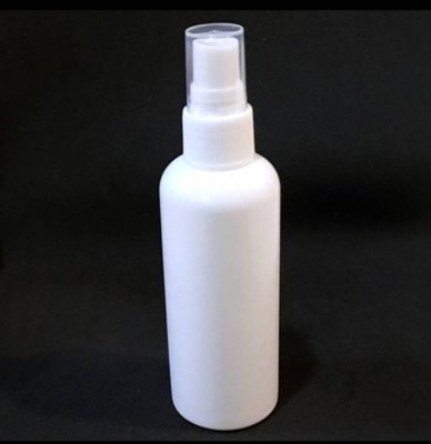 防疫必備隨身噴霧瓶 100ml白色不透光噴瓶 HDPE材質#0088-1(回收2號), 適用酒精、次氯酸水