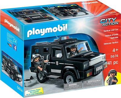 【德國玩具】摩比人 特警 戰術執行車 playmobil( LEGO 最大競爭對手)