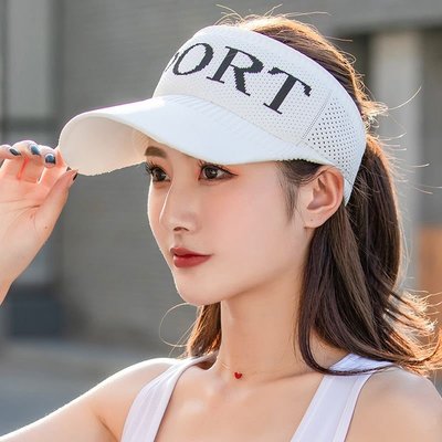 防曬帽空頂帽子女士韓版學生百搭夏季太陽帽遮陽帽防曬鴨舌棒球帽~特價