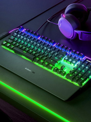 鍵盤 Steelseries賽睿Apex pro RGB幻彩 電腦有線游戲雞軸機械鍵盤