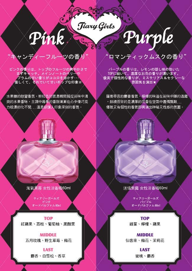 ☆YOYO小棧☆Tiary Girls Twinkle 情迷紫露女性淡香精60ml | Yahoo奇摩拍賣