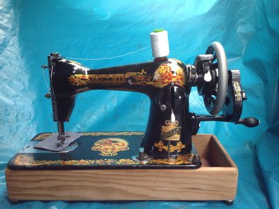 家用縫紉機 二手車頭 SINCLAIR 歐洲版獅子頭老古物縫紉機 功能正常有保固 保存良好 改手搖式