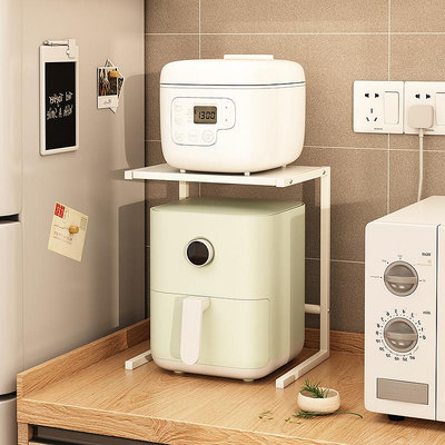 電飯煲置物架廚房小家電分層收納架空氣炸鍋咖啡機小型烤箱置物架