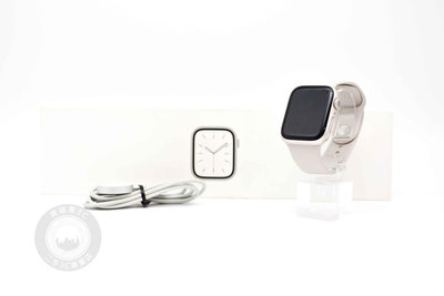 【高雄青蘋果3C】Apple Watch S7 GPS 45mm 金色鋁金屬錶殼搭配金色原廠錶帶 二手手錶#84395