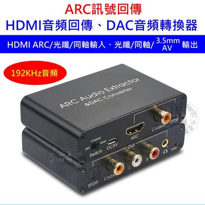 (現貨)電視 擴大機 的救星 HDMI ARC 信號回傳 三合一 多功能訊號轉換器、同軸、光纖、AV、3.5mm CEC