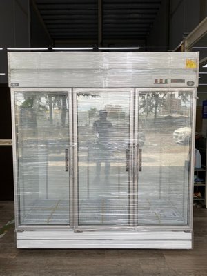 吉田二手傢俱❤全新三門玻璃型冰箱 冷藏櫃 冷藏展示櫃 冷藏展示台 營業用冰箱 冷藏冰箱 營業用