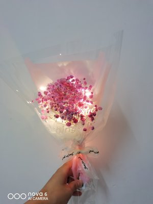 Amy烘焙網:一米附電池LED暖白三功能裝飾銅線燈/蛋糕捧花裝飾燈/開窗禮盒燈光裝飾/蛋糕燈光裝飾