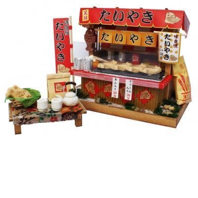 【煥達國際】日版 昭和時期 鯛魚燒店   日式手作組裝 袖珍屋 娃娃屋 模型屋