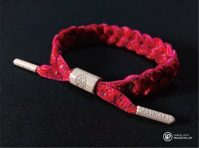 PALACE 美牌專賣 RASTACLAT Shoelace Bracelet 美國加州衝浪品牌 蜜桃紅