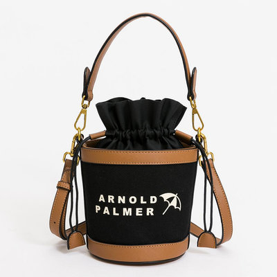 雨傘牌 包包【永和維娜】Arnold Palmer 水桶包 斜背包 Soleil系列 黑色 432-6001-09-6