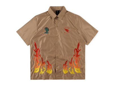 Travis Scott Cactus Jack Button Down Shirt 重工刺繡鈕扣襯衫