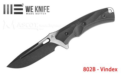 【angel 精品館 】We Knife BLACK G10 HANDLE D2鋼 戰術直刀802B