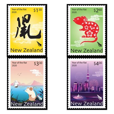 2019年紐西蘭鼠年郵票