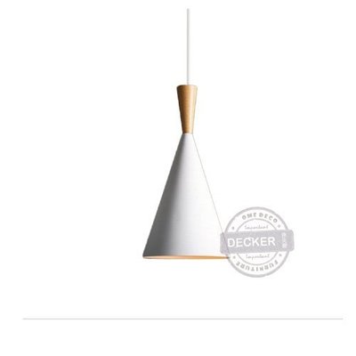 【Decker • 德克爾家飾】北歐設計燈飾 鐵件吊燈 Nordic 金屬鍛造 原木印度敲打吊燈 - 小(白)