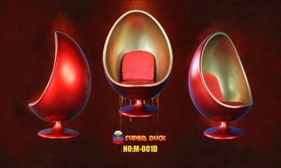 BOxx潮玩~SUPER DUCK 1/6比例 M-001E 蛋椅Egg Chair 兩款可選