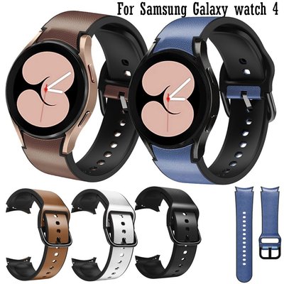 20 毫米皮革錶帶, 適用於 Samsung Galaxy Watch 4 40mm 44mm 錶帶手錶 4 Class