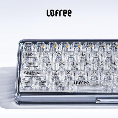 Lofree洛斐1%透明機械鍵盤辦公游戲電競鍵盤創意禮品