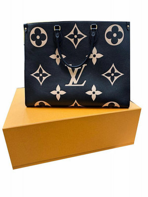 LV  雙色版OnTheGo GM手挽袋 附盒&amp;防塵袋&amp;2023購證  編號:R11903