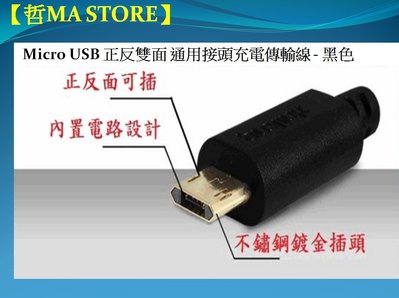 【哲MA小舖】Micro USB 正反雙面 插頭 數據線充電線 Samsung HTC SONY