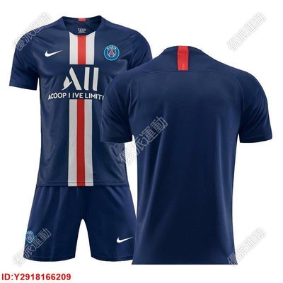 比賽訓練服⊙☾巴黎圣日耳曼球衣19-20足球服套裝男童10號內馬爾姆巴佩比賽隊服