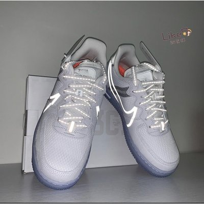 【正品】Nike Air Force 1 React Qs 骨白 冰藍 板鞋 休閒鞋 Cq8879-100 Bigshoe