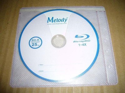 Melody BD-R 25GB 藍光 燒錄片(單片)