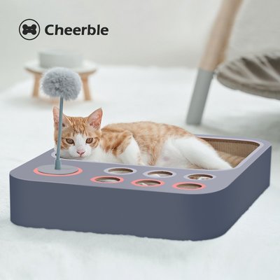 現貨 貓玩具Cheerble七布多功能無甲醛貓抓板窩耐磨貓咪用品貓窩貓玩具大號可開發票