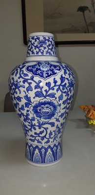 《壺言壺語》中華陶瓷早期手繪青花瓷賞瓶2 保存完整