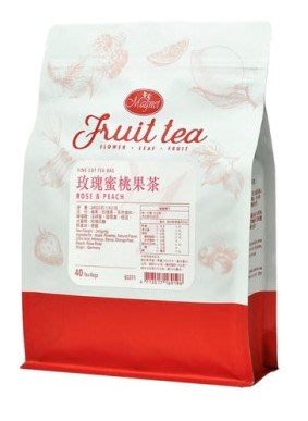曼寧 玫瑰蜜桃果茶 6克*40入 果粒茶 水果茶