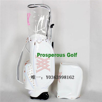 高爾夫球包23韓國GOLF高爾夫球包拉桿包golf bag男女球桿包雙帽罩球袋帶拉輪球袋
