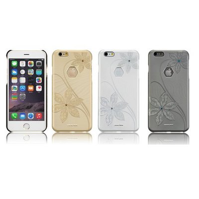 Teicneo Apple iPhone 6 Plus FLORA 浮雕金屬背蓋