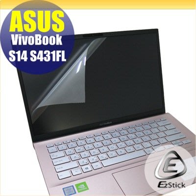 【Ezstick】ASUS S431 S431FL 靜電式筆電LCD液晶螢幕貼 (可選鏡面或霧面)