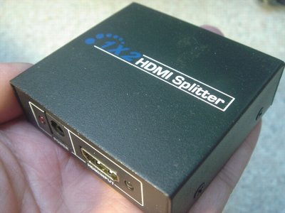 HDMI放大器/分配器 一進二出/1進2出/1分2 支援1.4版/3D  Splitter 中繼器 桃園《蝦米小鋪》