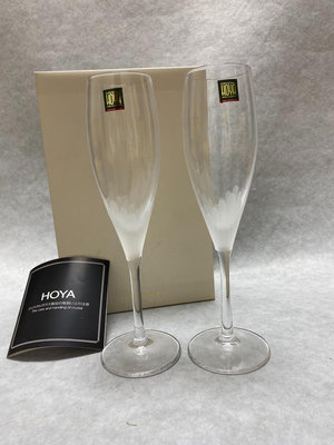 日本Hoya 豪雅超大長腿水晶高腳杯 紅酒杯 香檳杯磨砂花卉