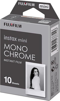 富士 Fujifilm INSTAX MINI MONO CHROME 黑白 復古 拍立得底片