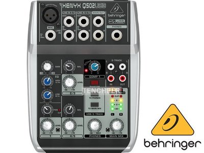 ＜TENCHEER現貨＞ Behringer Xenyx Q502USB Audio Mixer 混音器 USB 介面 502USB 耳朵牌 Q502 502