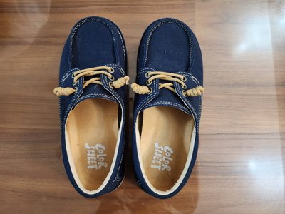 (全新) COLORSWEET 手工鞋 經典系列-牛仔藍 23.5cm
