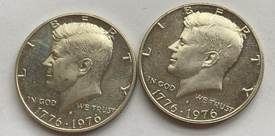 1976年 美國 獨立紀念堂 肯尼迪 50分半美元