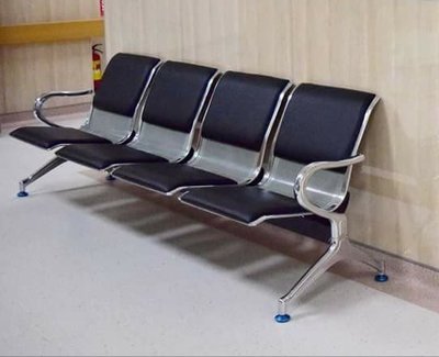 亞毅辦公家具 醫院四人座機場椅 眼科三人排椅 診所 五人位公共排椅 二人坐候診椅 黑色