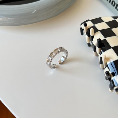 促銷打折  戒指 咔詩特 韓國韓版 時尚潮流氣質魚鱗結構唯美個性開口戒指女