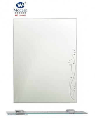 《台灣尚青生活館》摩登衛浴 NA-594 可直掛橫掛 防霧鏡 化妝鏡 浴鏡 明鏡 浴室鏡子