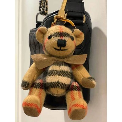 『小寶貝二手』BURBERRY Thomas 風衣泰迪熊墜飾 80271681 包包吊飾  手機吊飾 錢包吊飾 可愛